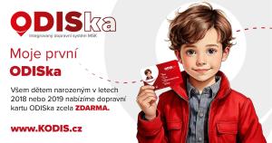 Nový rok přináší cestovní dárek pro děti ročníků 2018 a 2019: ODISku zdarma!