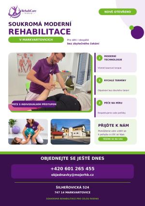 soukromá moderní rehabilitace v Markvartovicích nově otevřena