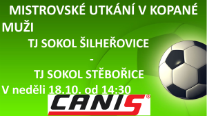 Fotbalové utkání Šilheřovice:Stěbořice